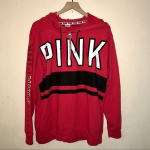 PINK Victoria’s Secret Quarter ZIP Up Hoodie Sz. L